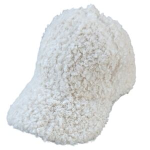 Love and Lore Cream Sherpa Baseball Cap Adjustable Strap Back Hat